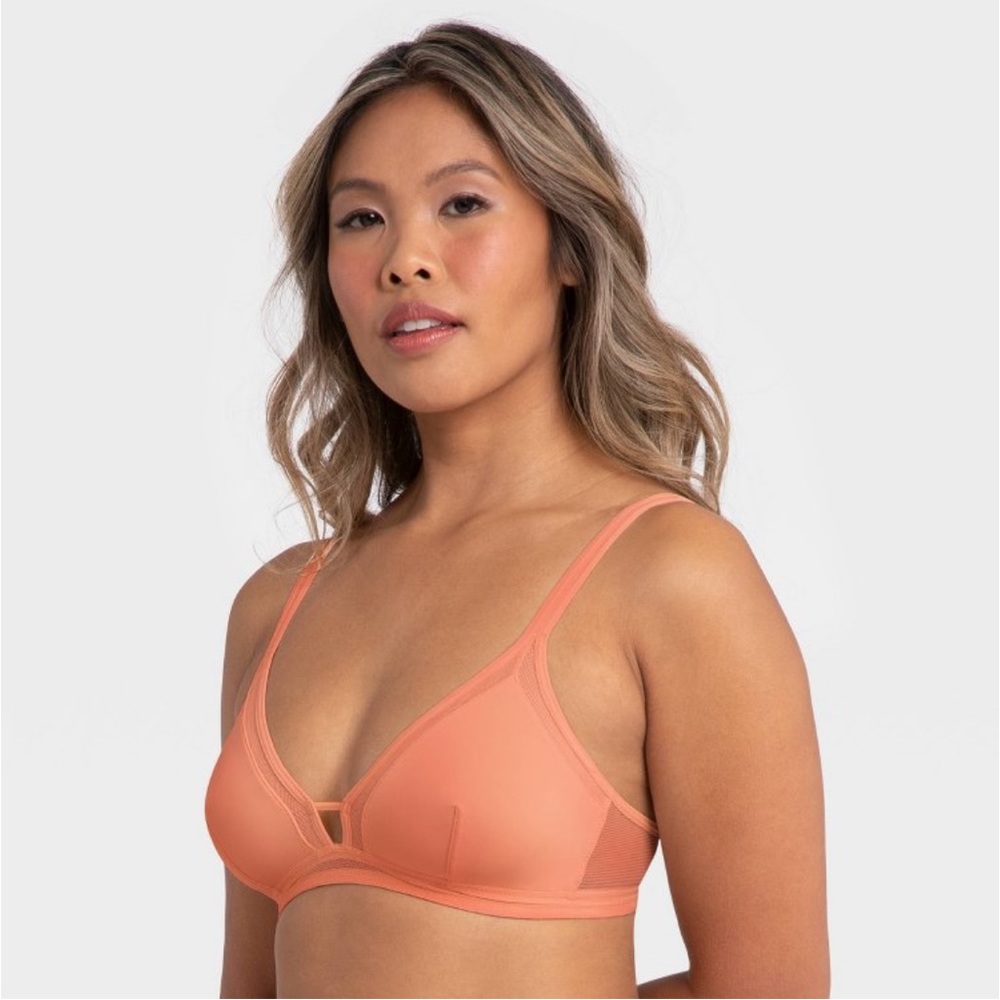 All.You.LIVELY Women's Floral Print Mesh
Trim Bralette - Terracotta  1 - Picture 2 of 4